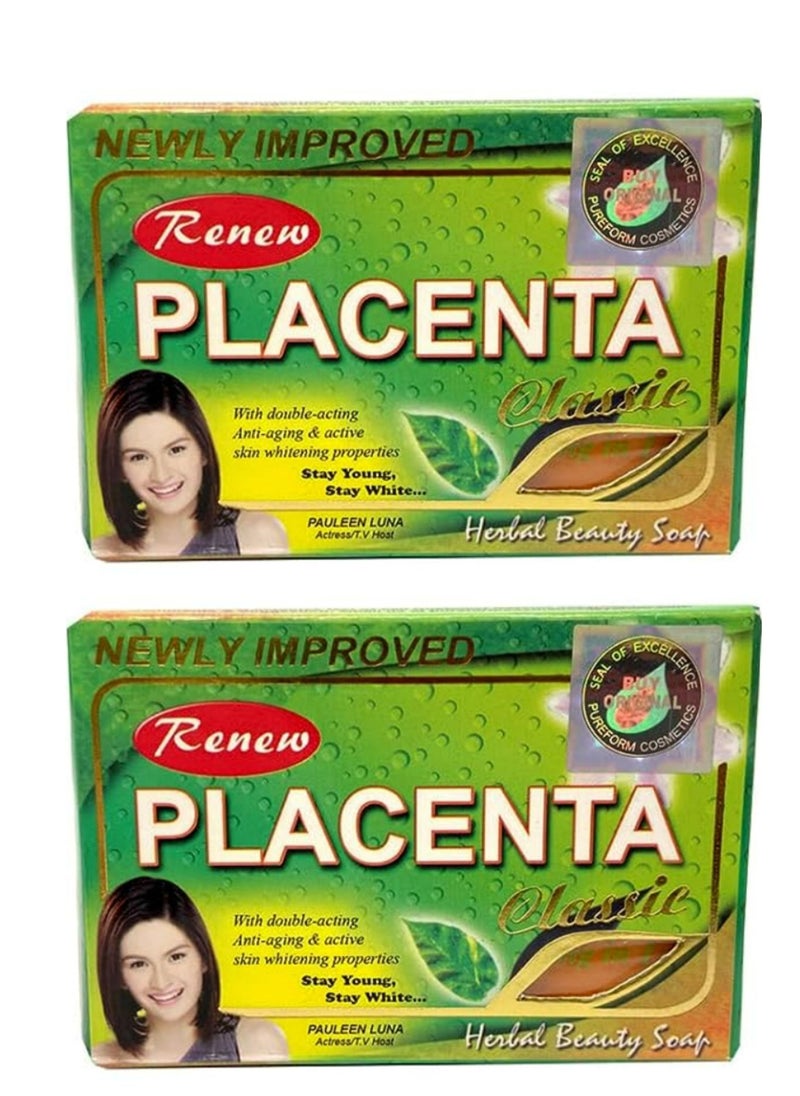 Renew PLACENTA SOAP ORANGE 135g 2 pcs  - Image 1