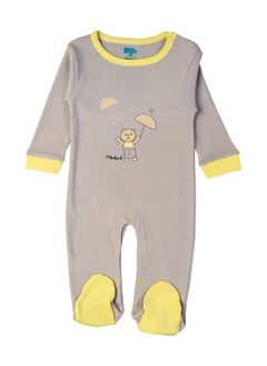 Babies Basic 100% Cotton Printed Long Sleeves Jumpsuit/Romper/Sleepsuit For Babies  - Image 4