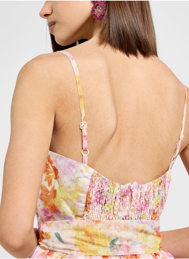 ELLA - Floral Print Dress - Image 1