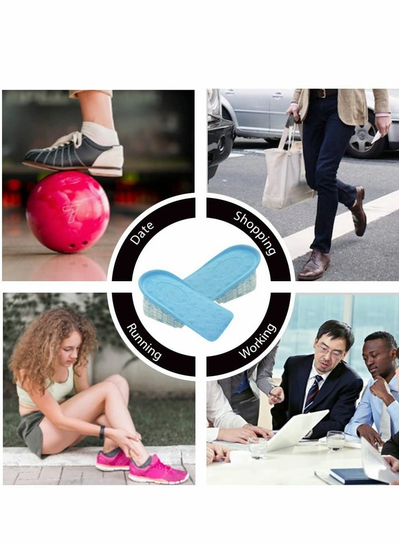 SYOSI Height Increase Insoles, Adjustable 5-Layer Gel Height Increase Heel Insoles, Gel Heel Lift Inserts for Leg Length Discrepancy, Invisible Shoe Inserts - Image 4