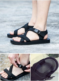 Unisex Cross Belt Slippers Black - pzsku/Z524350372E3EA7ADAC2EZ/45/_/1687878554/a1410808-45be-497b-861d-b48edc789547