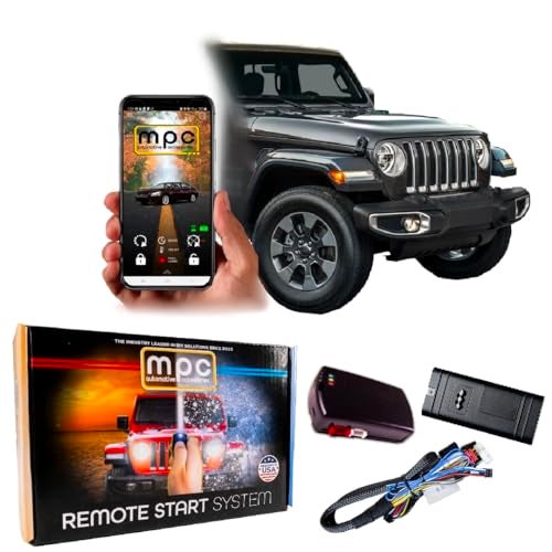 MPC Remote Start Kit Compatible with Jeep Wrangler 2007-2018 || Phone App Control || Plug and Play || Lock 3X to Start || USA Tech Support - Image 1
