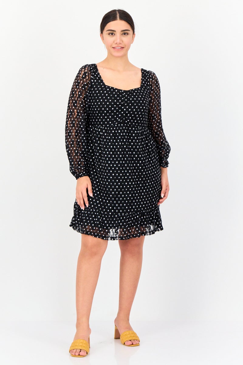 ONLY Women Polka Dot Mini Dress, Multicolor - Image 4