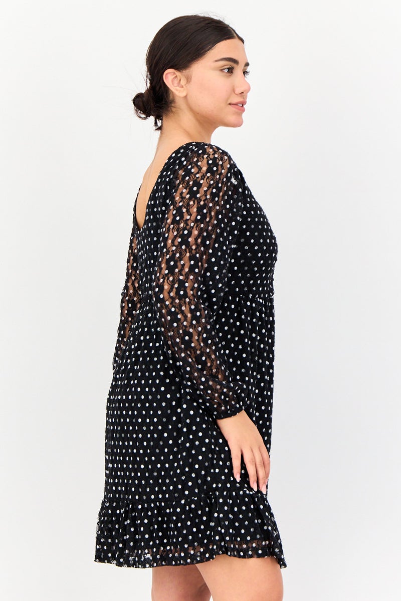 ONLY Women Polka Dot Mini Dress, Multicolor - Image 4