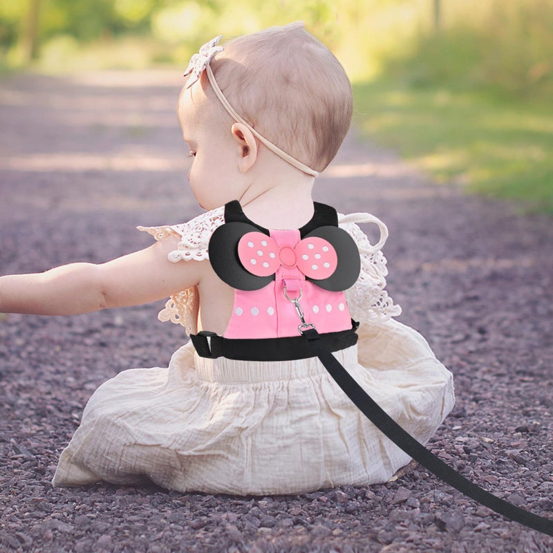 Accmor Toddler Harness Leashes + Anti Lost Wrist Link, Cute Kids Harness Child Leash for Girls, Adorable Child Anti Lost Leash Baby Walking Harness Belt Strap Protector for Outdoor Travel - Image 4