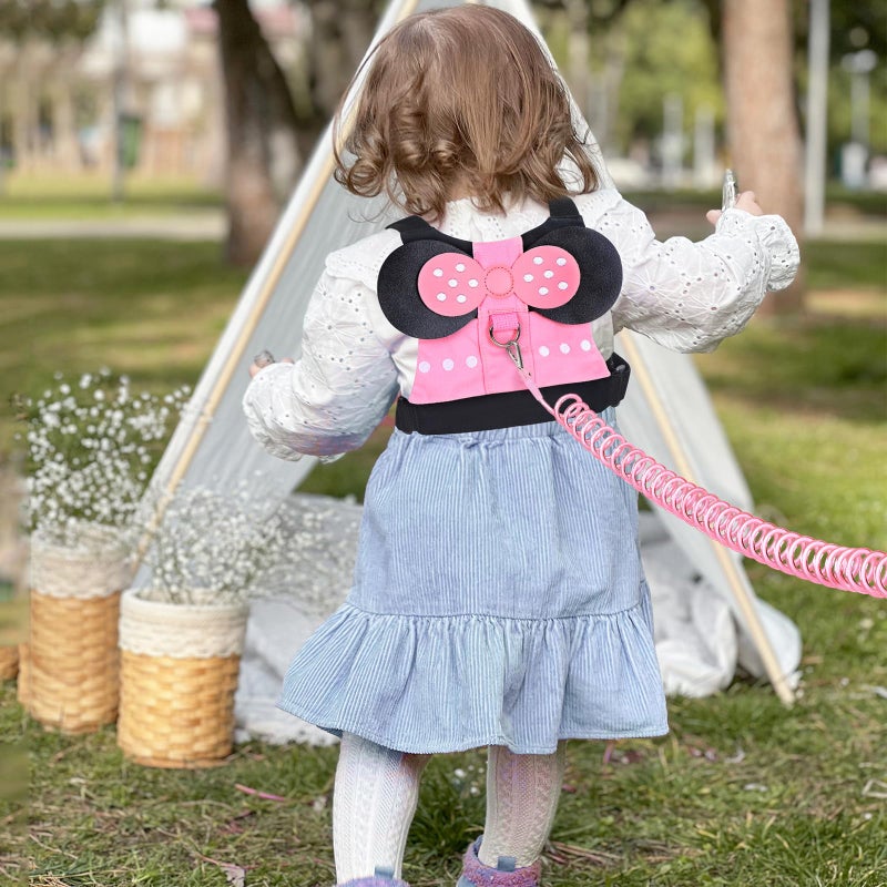 Accmor Toddler Harness Leashes + Anti Lost Wrist Link, Cute Kids Harness Child Leash for Girls, Adorable Child Anti Lost Leash Baby Walking Harness Belt Strap Protector for Outdoor Travel - Image 5