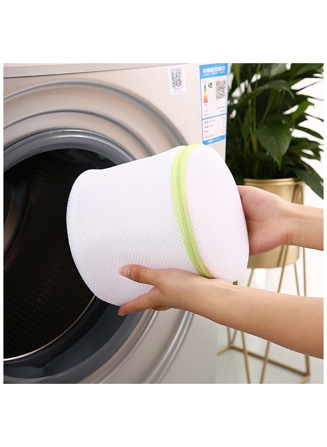 6-Piece Zipper Laundry Bag, Mesh Wash Bag,Travel Laundry Bag，Travel Storage Organize Bag Green/white  - Image 5