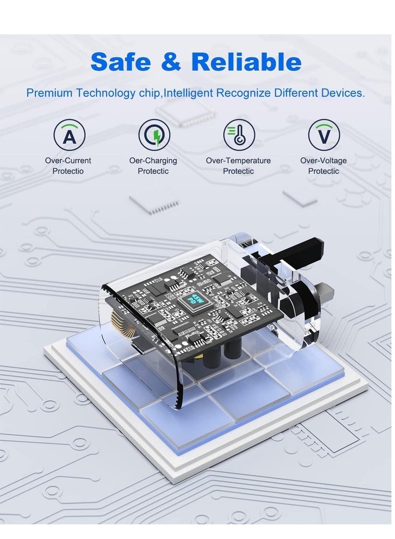 MUNTAQI 45W USB C Super Fast Charger 2.0 for Samsung Galaxy S23/S23 Ultra/S23+/S22/S22 Ultra/S22+/S21/S20/Note 20/Note 10/A13/A34/A53/A54/Tab S8,USB C Plug with 2M Cable,Adaptive Fast Charging,Folding Plug - Image 4