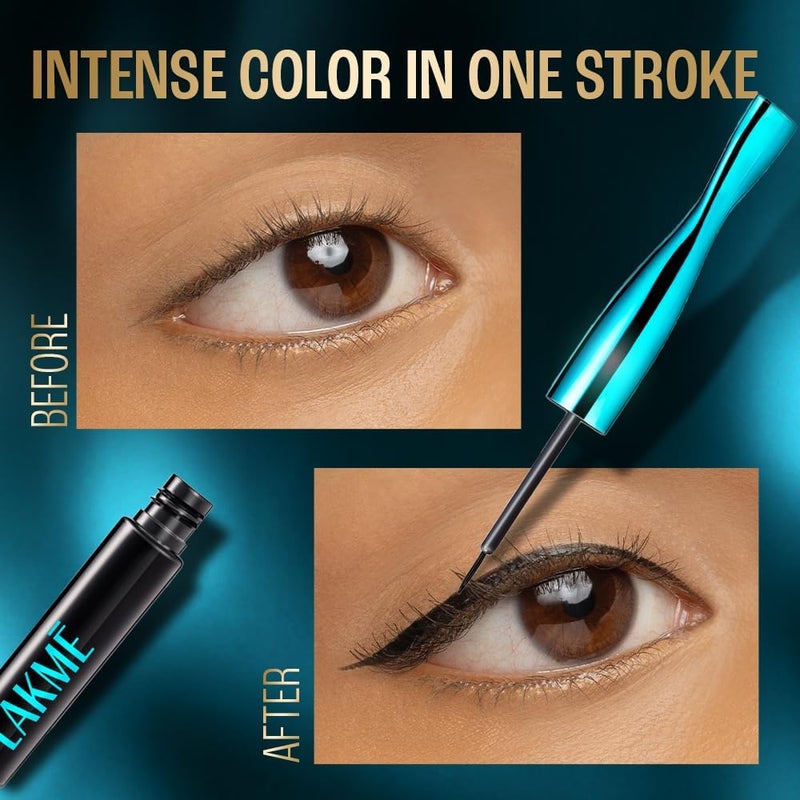 LAKME LAKMÉ Eyeconic Liquid Eyeliner - Black, 4.5 ml - Image 3