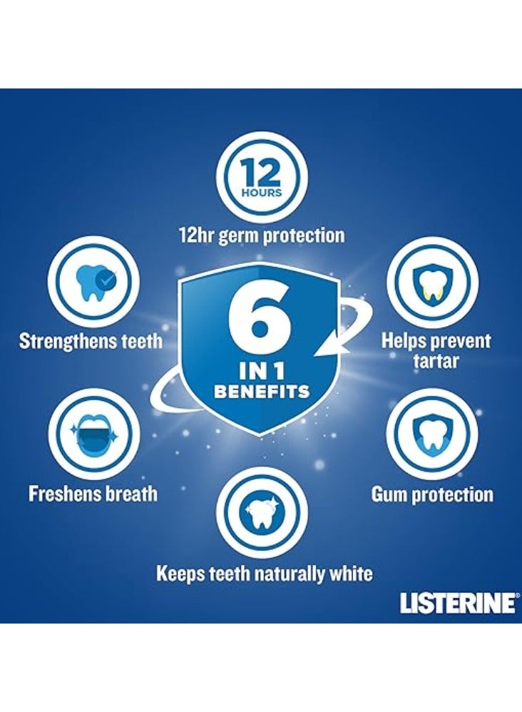 Listerine Fluoride Mouthwash Total Care Arctic Mint 250 ML - Image 3
