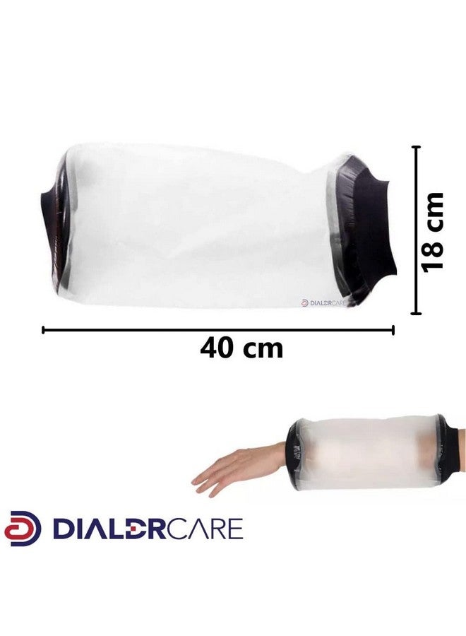 DIALDRCARE Plastic Adult Waterproof Seal Cast Cover Reusable Dressing Bandages Dry Protector For Shower Bath (Elbow Cast Protector, Fracture) - Image 2