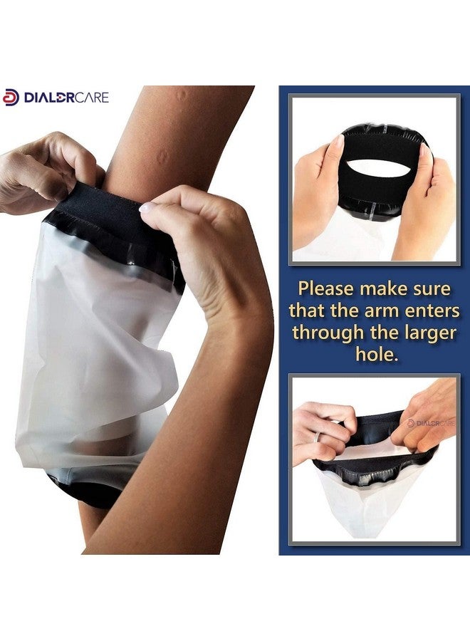 DIALDRCARE Plastic Adult Waterproof Seal Cast Cover Reusable Dressing Bandages Dry Protector For Shower Bath (Elbow Cast Protector, Fracture) - Image 5