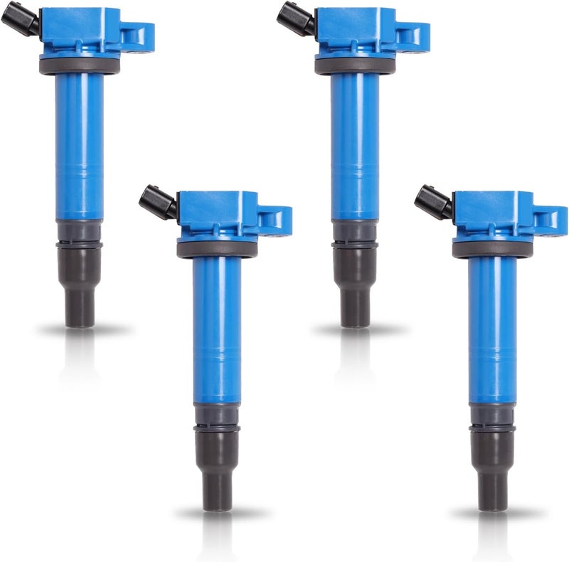 ENA Set of 4 Blue Ignition Coil Pack for Toyota Vehicles - Image 1