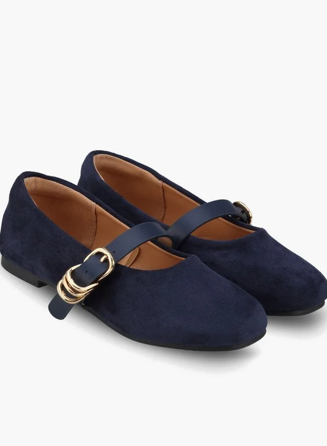 جونيورز Girls Textured Mary Jane Shoes