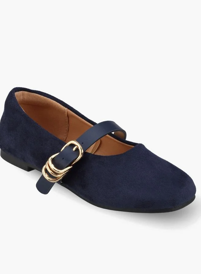 جونيورز Girls Textured Mary Jane Shoes