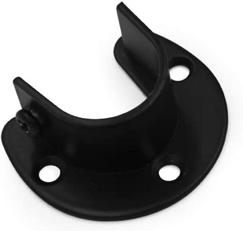 KASTWAVE Closet Rod End Support, Wardrobe Pipe Closet Lever Shower Curtain Hanging Tube Rod Bracket Rail Holder - Image 3