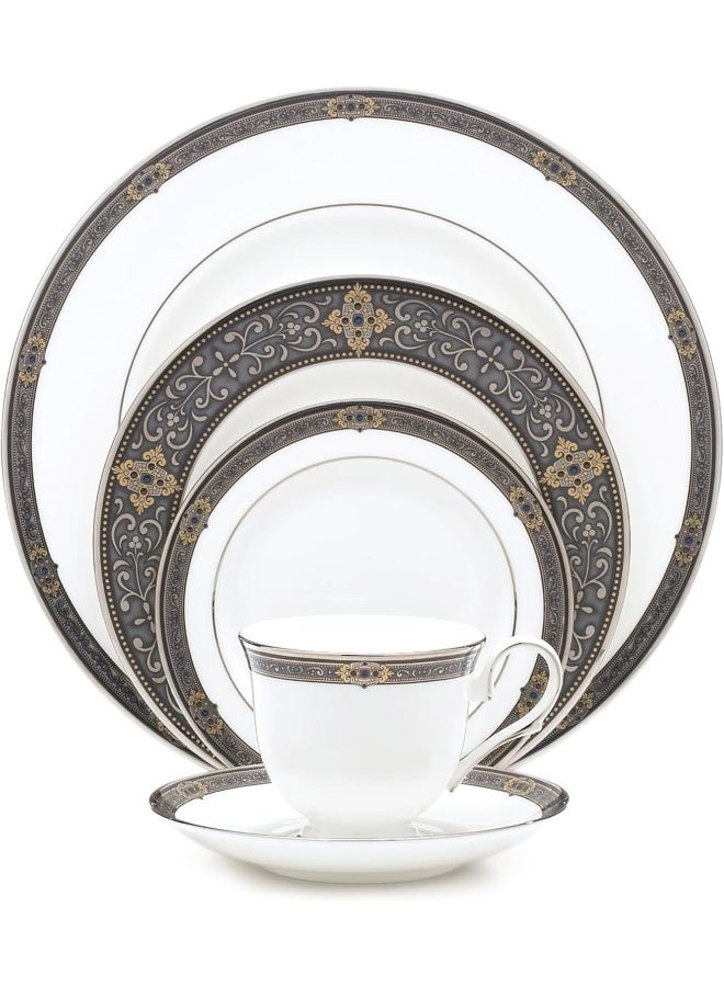 LENOX طقم عشاء لينكس فينتاج جوهرة 5 قطع في علبة بيضاء - Image 1