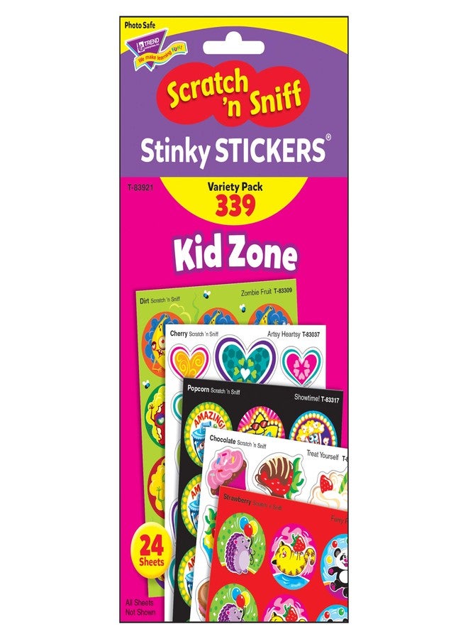 Trend Kid Zone Stinky Stickers Variety Pack by TREND Enterprises, Inc.; 339 ct.; 78 Designs, 8 scents - Image 3