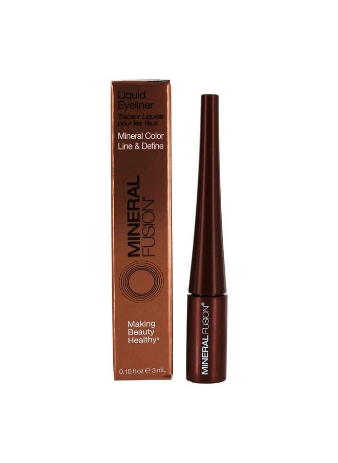 Mineral Fusion Liquid Eyeliner, Ebony, 0.1 Ounce (Packaging May Vary)  - Image 1