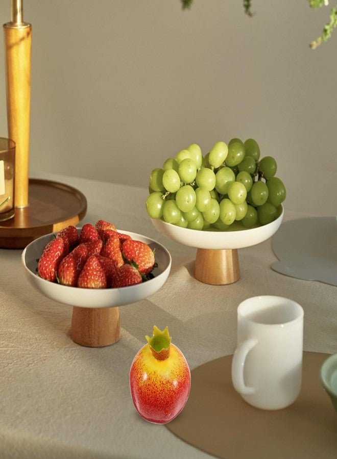 ULTNICE Artificial Pomegranate Decoration 2.99In Realistic Faux Fruit Photo Prop Creative Educational Display for Home Wedding Showcase - Image 2