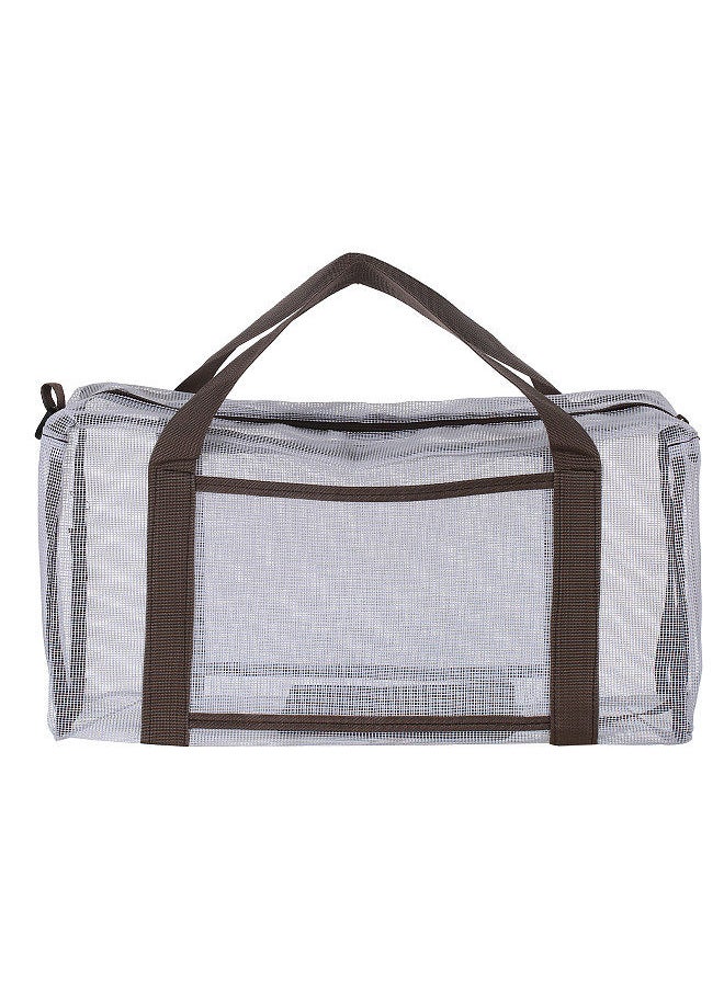 Generic - Mesh Tote Bag for Unisex Large Mesh Beach Bag with Zipper with 1 Inside Waterproof Fabric Pocket, Lightweight and Fordable Toy Tote Bag for Beach Pool Travel Picnic Camping Daily - Image 1