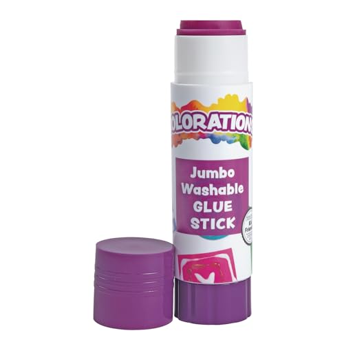 Colorations® Jumbo Washable Disappearing Purple Glue Sticks, Set of 12, 1.41 oz each, Non Toxic & Acid Free, Easy to See Where it is Applied & Dries Clear, Washable Glue, Use at School, Home or Office - Image 5