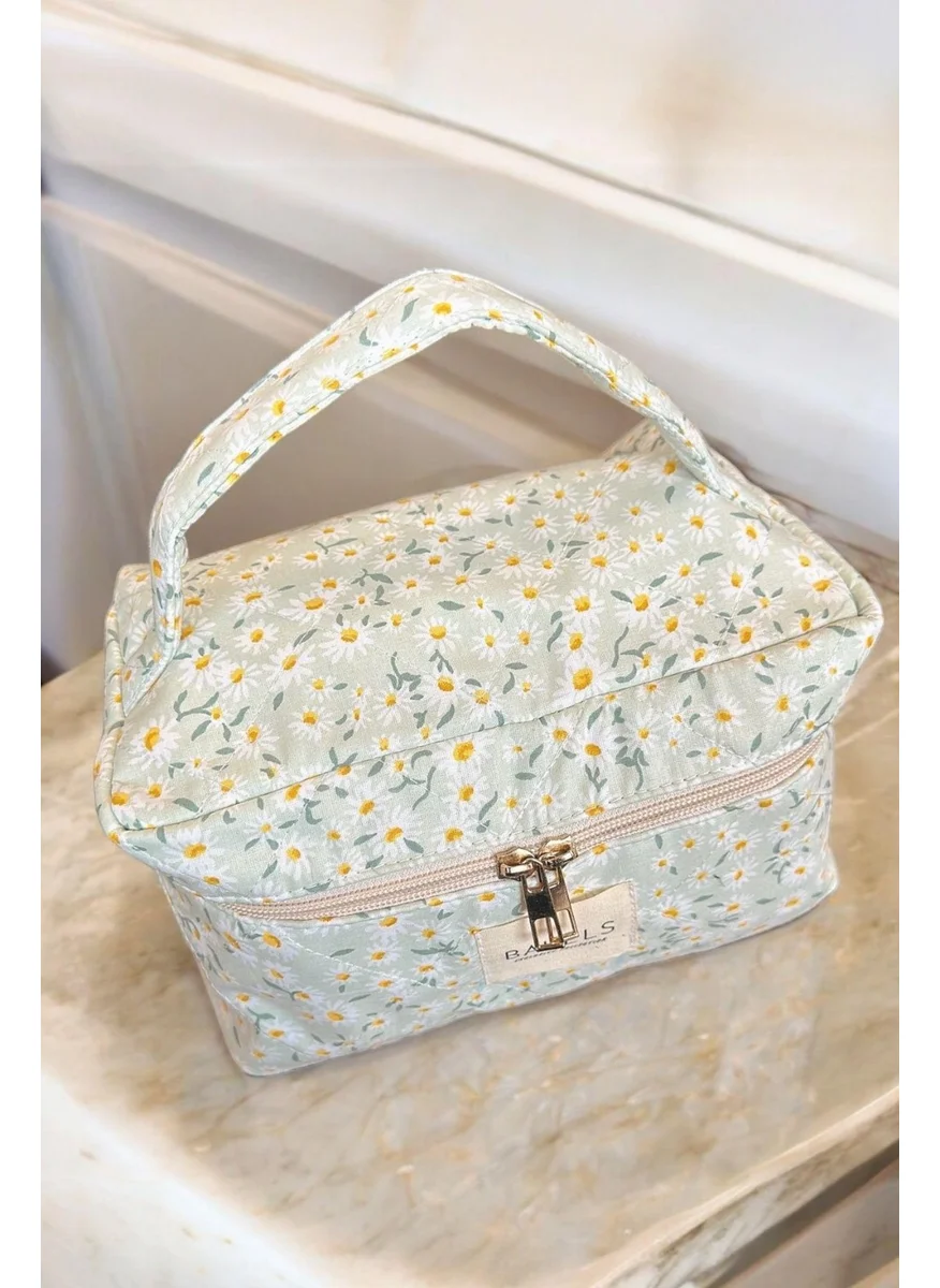 Bahels Trend Daisy Pattern Travel Makeup Bag