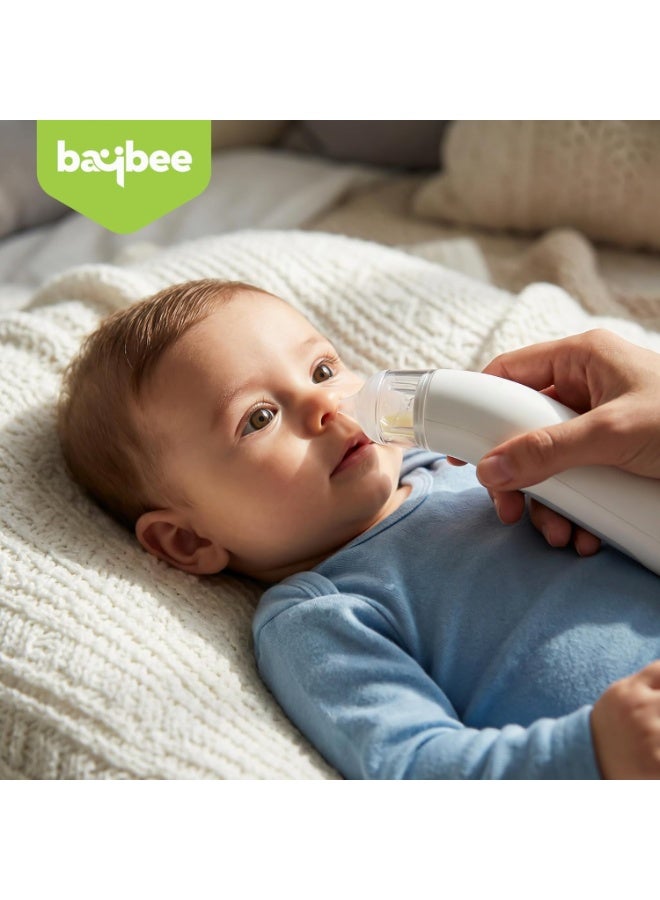 BAYBEE Electric Nasal Aspirator for Baby with 5 Suction Levels & Rechargeable Nose Sucker | Nose Cleaner for New Born Baby with Silicone Tip, Music & Light | Mucus Extractor, Snot Sucker for Kids - Image 4