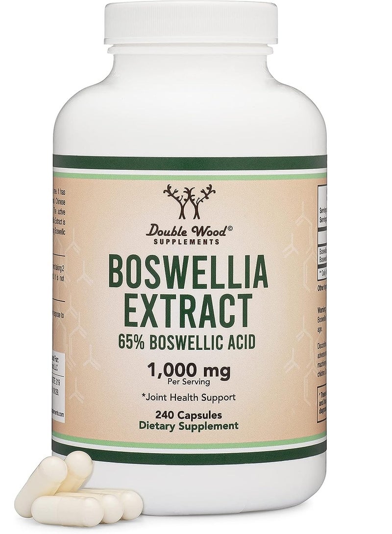 Double Wood Supplements Boswellia Extract 1,000mg 240 Capsules  - Image 1