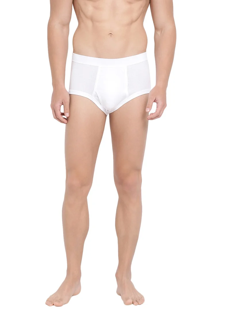 BYC MEN'S COTTON BRIEF (PACK OF 3) - WHITE