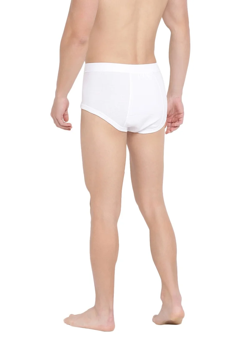 BYC MEN'S COTTON BRIEF (PACK OF 3) - WHITE