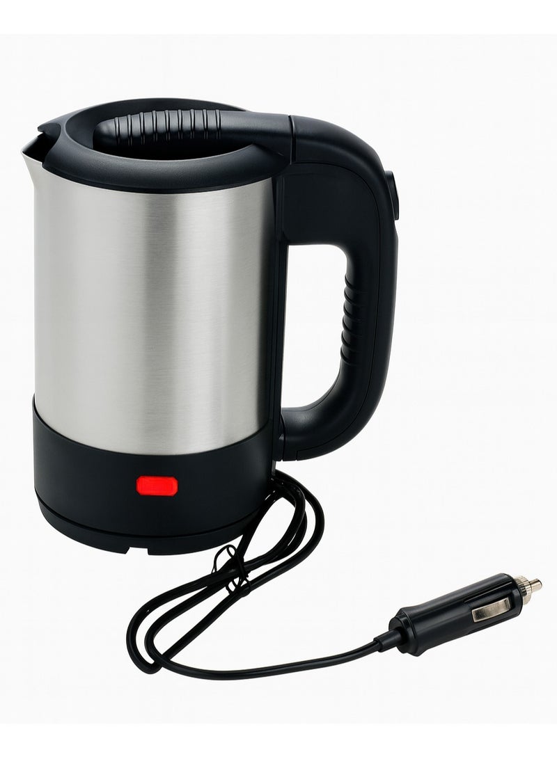Olympia Car Electric Kettle – 500ml Stainless Steel Travel Boiler – Portable Auto Kettle with Safety Lid – Fast Heating Water Heater for Car, Truck, Bus – Ideal for Road Trips - Image 1
