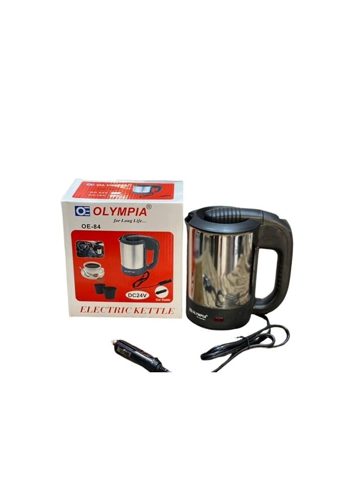 Olympia Car Electric Kettle – 500ml Stainless Steel Travel Boiler – Portable Auto Kettle with Safety Lid – Fast Heating Water Heater for Car, Truck, Bus – Ideal for Road Trips - Image 5