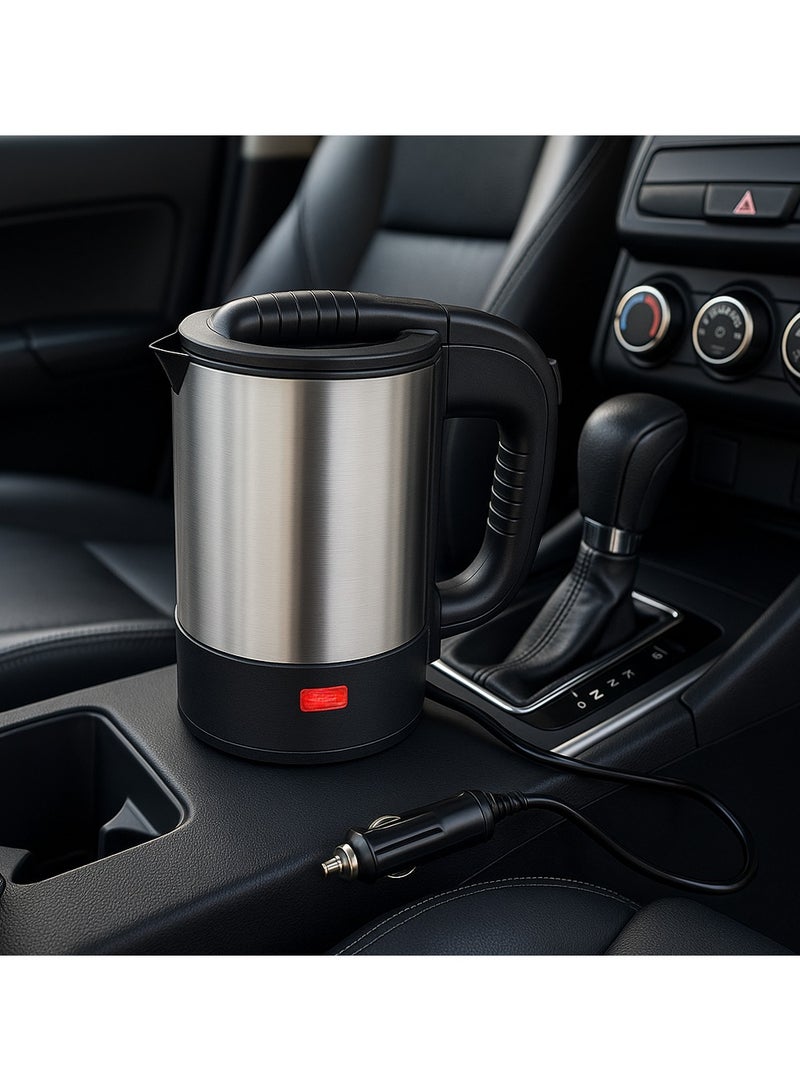Olympia Car Electric Kettle – 500ml Stainless Steel Travel Boiler – Portable Auto Kettle with Safety Lid – Fast Heating Water Heater for Car, Truck, Bus – Ideal for Road Trips - Image 4