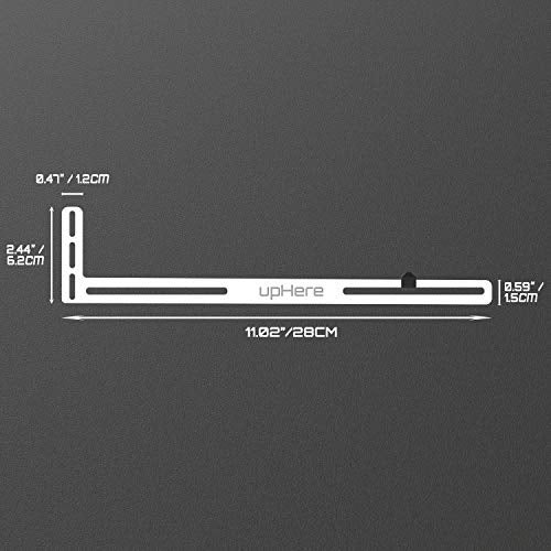 upHere White Graphics Card GPU Brace Support /Holster Bracket, Anodized Aerospace Aluminum, Single or Dual Slot Cards-(GL04) - Image 4