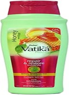 Vatika Naturals Vatika Naturals Repair & Restore Shampoo 600ml | Honey & Egg with Natural Extracts | Repairs & Revitalizes Damaged and Split Hair 