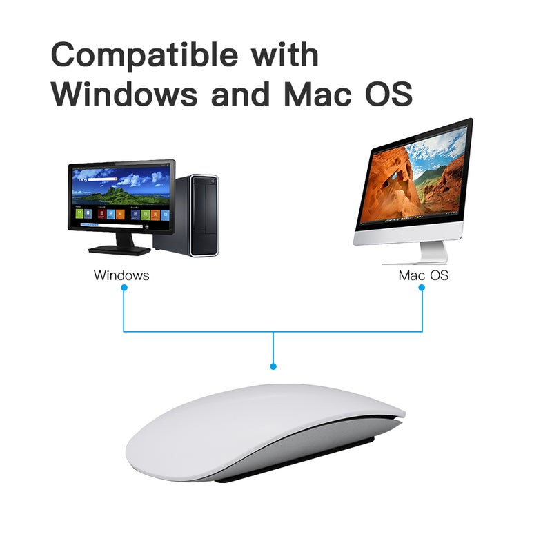 Wireless BT with Touch Function Laptop Mice Replacement for Windows and Mac - Image 5