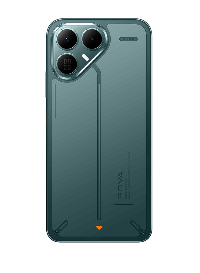 تكنو POVA 8 5G 256GB 8+8GB Echo Green + Free Gift ( TWS + 256 GB Free  Cloud Storage + 400 Days Screen Warranty + Google AI Plus 2TB for 3 Month  ) - Image 2
