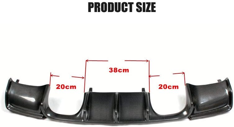DEMULAX Carbon Fiber Rear Bumper Diffuser Lip Spoiler for BMW M3 - Image 2