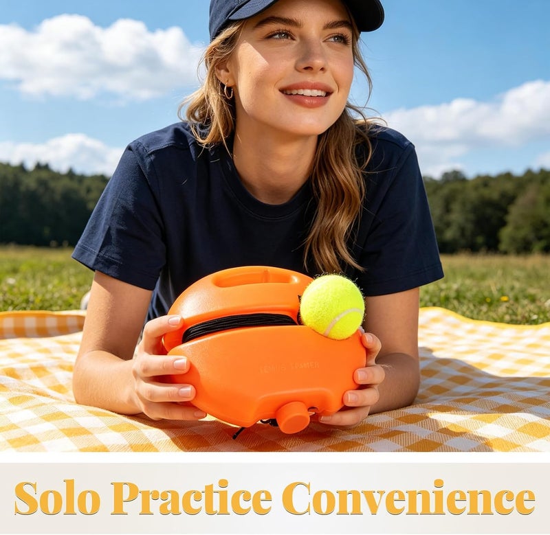 1 Set Tennis Trainer Rebounder Ball - Self-Practice Tennis Trainer for Improving Reflexes & Footwork | Leisure Equipment for Outdoor Play - Image 3