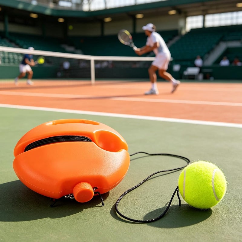 1 Set Tennis Trainer Rebounder Ball - Self-Practice Tennis Trainer for Improving Reflexes & Footwork | Leisure Equipment for Outdoor Play - Image 4