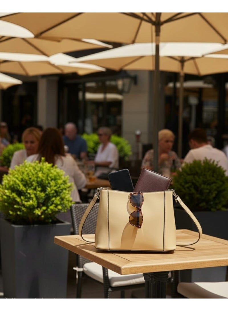 Basic Leather Women’s Shoulder Bag – Timeless & Versatile Style - Image 3