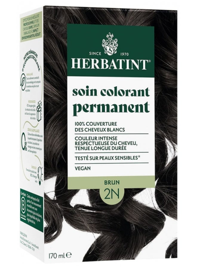 Herbatint Permanent Color Care 170 ml 2N Brown