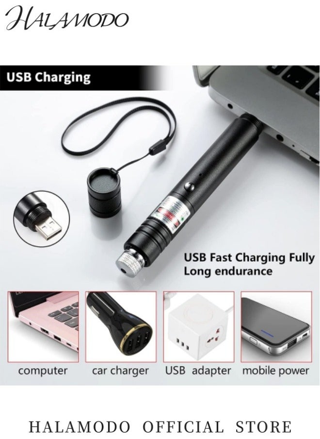 HALAMODO - Laser Pointer Tactical Flashlights Long Range High Power Handheld Flashlight Rechargeable Laser Pointer for Hiking & Cat Laser Toy & Projector - Image 1
