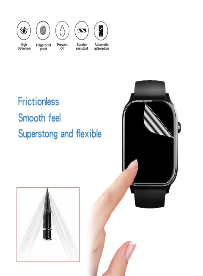 MIHENCE Screen Protector Compatible for paybay Y7 / VOTAZIB T10 Smart Watch, TPU HD Protective Film for Y7 1.83'' / T10 1.85'' Smartwatch (6 PCS) - Image 5