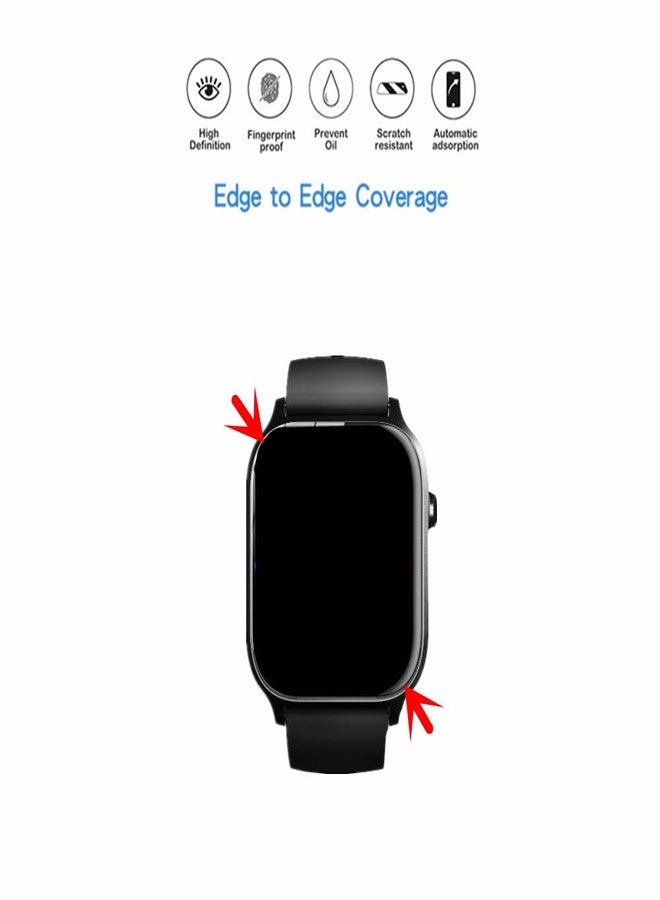 MIHENCE Screen Protector Compatible for paybay Y7 / VOTAZIB T10 Smart Watch, TPU HD Protective Film for Y7 1.83'' / T10 1.85'' Smartwatch (6 PCS) - Image 3