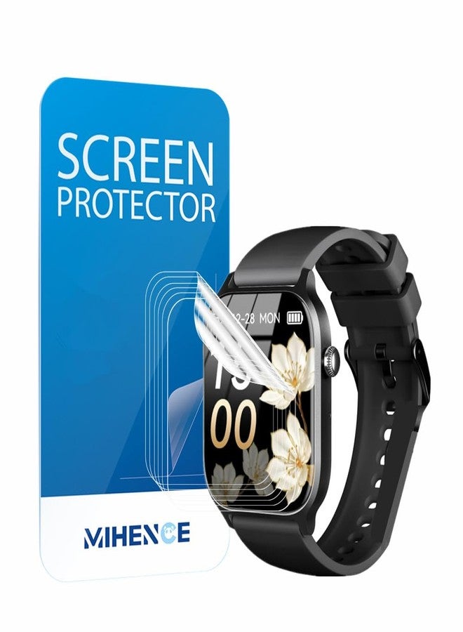 MIHENCE Screen Protector Compatible for paybay Y7 / VOTAZIB T10 Smart Watch, TPU HD Protective Film for Y7 1.83'' / T10 1.85'' Smartwatch (6 PCS) - Image 1