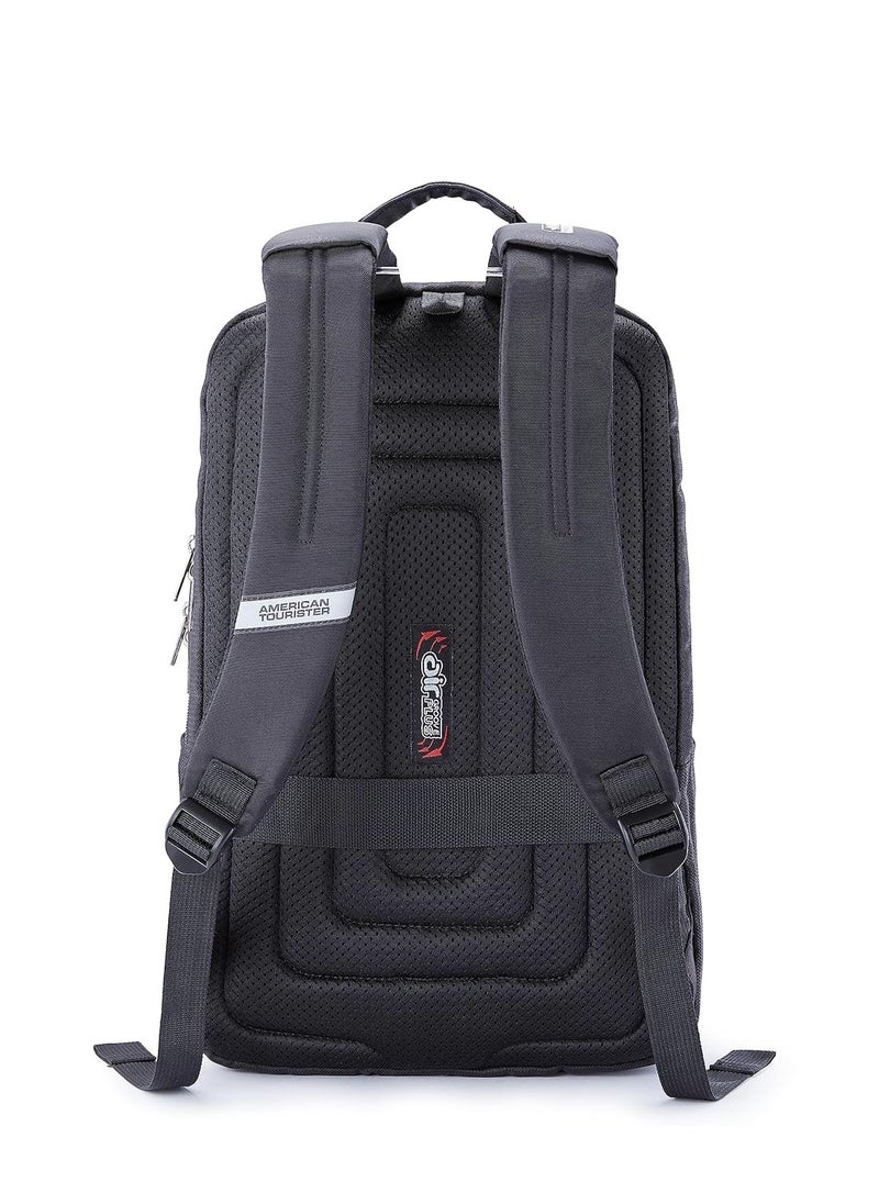 AMERICAN TOURISTER - American Tourister RON Large Laptop Backpack Travel bag, 28 Ltrs Durable bags for mens, College School Computer Backpack Gift for Men Women Boys Girls Kids, Black, with Rain Cover - Image 1