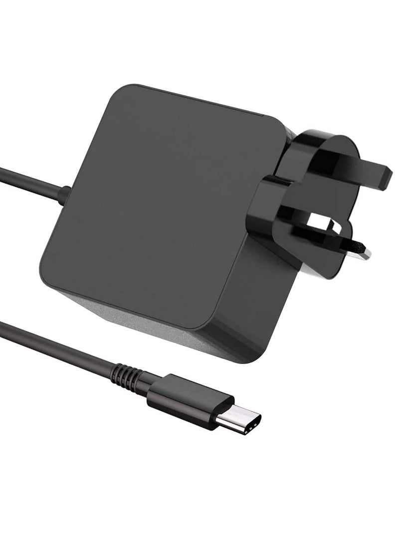 SMART SOURCE 65W 45W USB C Charger, Type C Laptop Charger, Compatible with All New Models, Lenovo ThinkPad, Chromebook, Samsung, Dell XPS, HP Spectre, MacBook Air 2016, 2020, 65W USB C Adapter  - Image 1