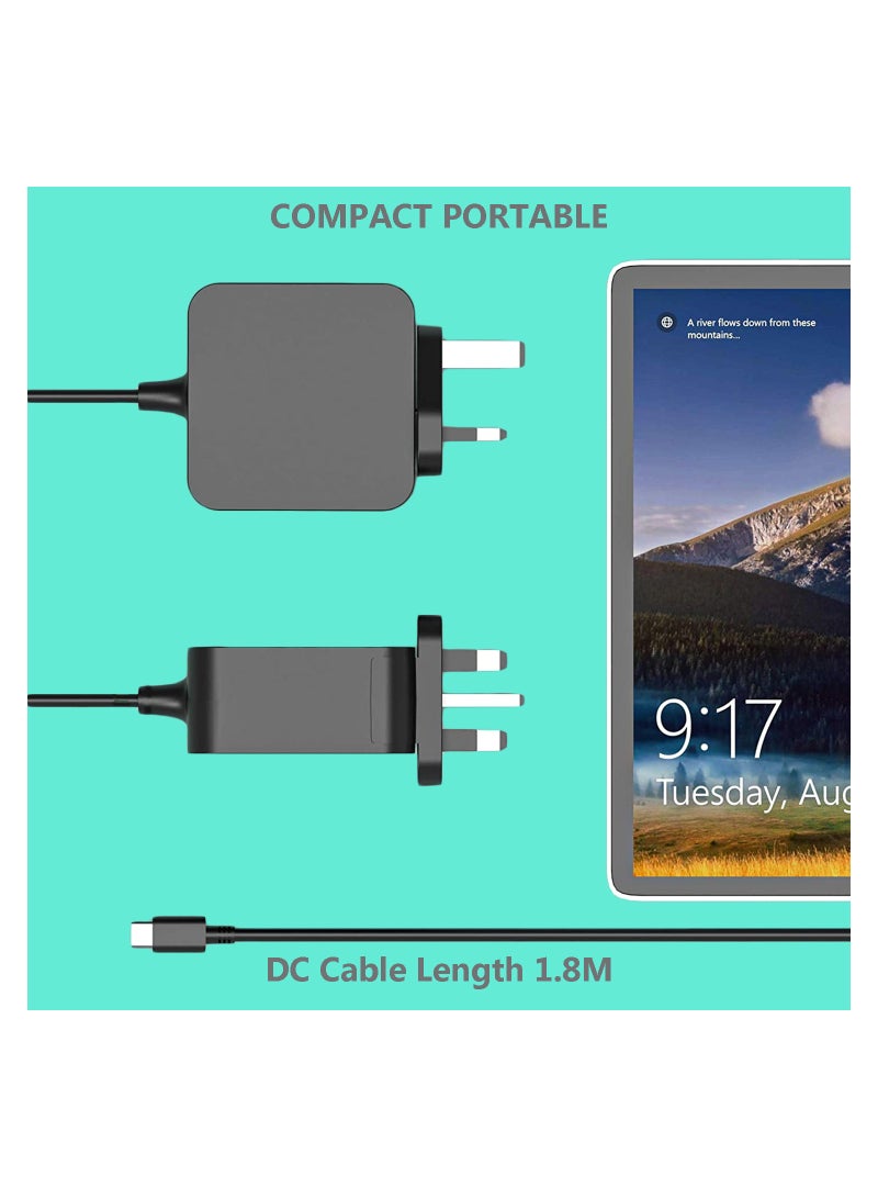 SMART SOURCE 65W 45W USB C Charger, Type C Laptop Charger, Compatible with All New Models, Lenovo ThinkPad, Chromebook, Samsung, Dell XPS, HP Spectre, MacBook Air 2016, 2020, 65W USB C Adapter  - Image 4